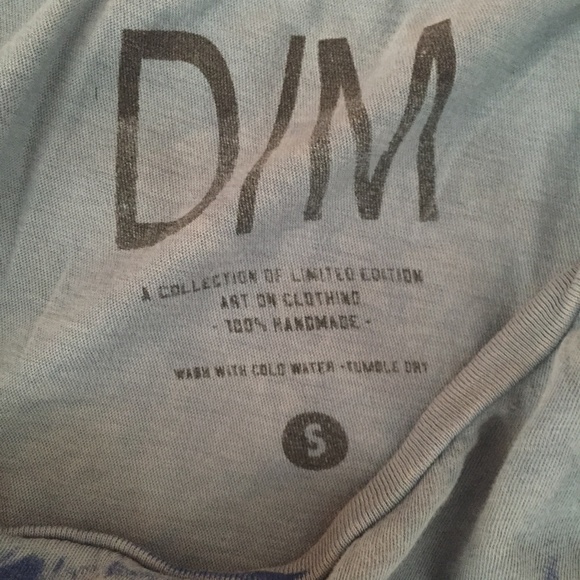 D/M Super Soft Blue T Shirt Size S - Picture 4 of 4